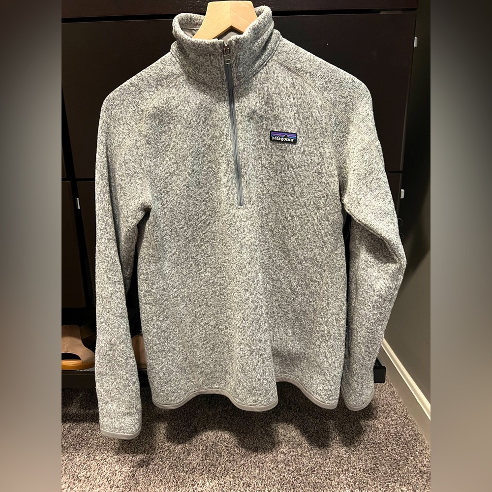 Patagonia Women's Better Sweater 1/4-Zip Fleece - Women’s Size M Birch White